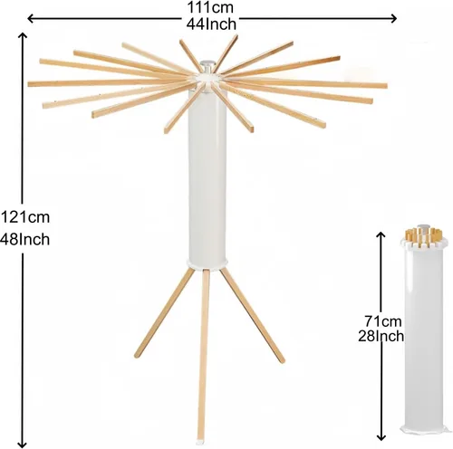 Miniatura 2 de Estante de secado de ropa con trípode, estante portátil y plegable para ahorrar espacio, estante de secado de ropa, ropa plegable, balcón