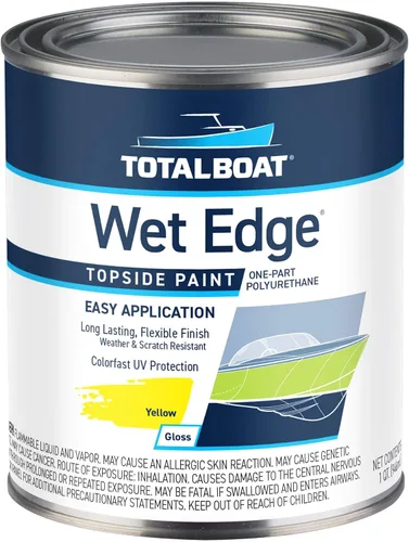 Miniatura 10 de TotalBoat Wet Edge Topside Pintura Marina de Poliuretano Premium Recubrimiento para Barcos, Casas Rodantes, Molduras Exteriores, Fibra de Vidrio