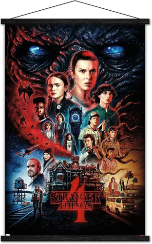 Miniatura 7 de Trends International Netflix Stranger Things: Season 4 - Póster de pared de una hoja, 22.375 x 34 pulgadas, paquete de impresión premium y colgador