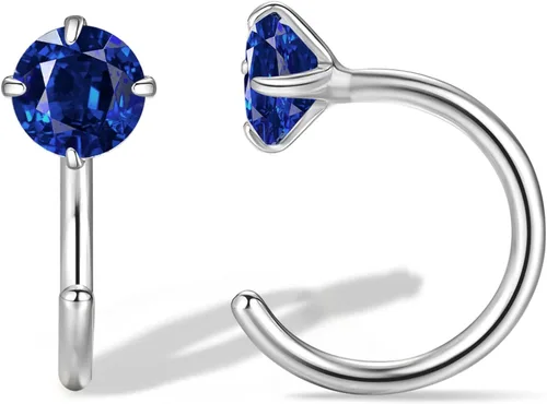 Miniatura 17 de Aretes pequeños de plata de ley 925 para mujer