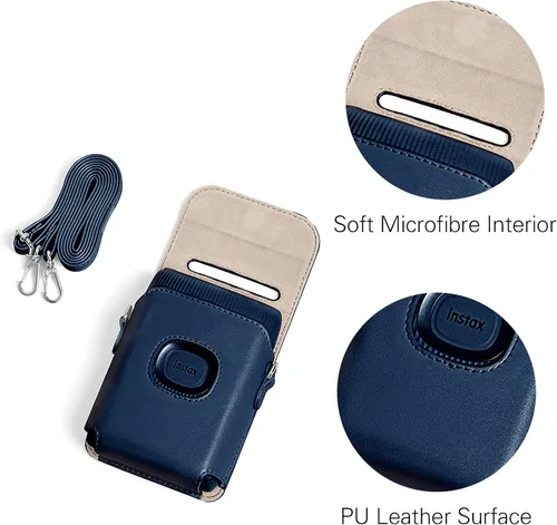Miniatura 3 de MIni Link 2 - Funda de piel sintética para impresora Fujifilm Instax Mini Link 2 con correa de hombro ajustable