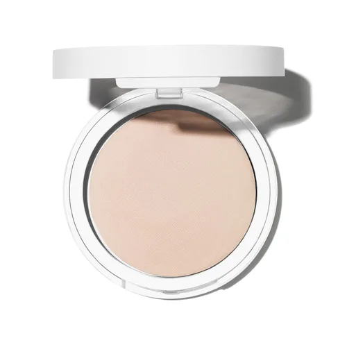 Well People Bio Powder Foundation, base ligera e hidratante para perfeccionar y suavizar la piel, acabado semimate, vegano y libre de crueldad, 1C