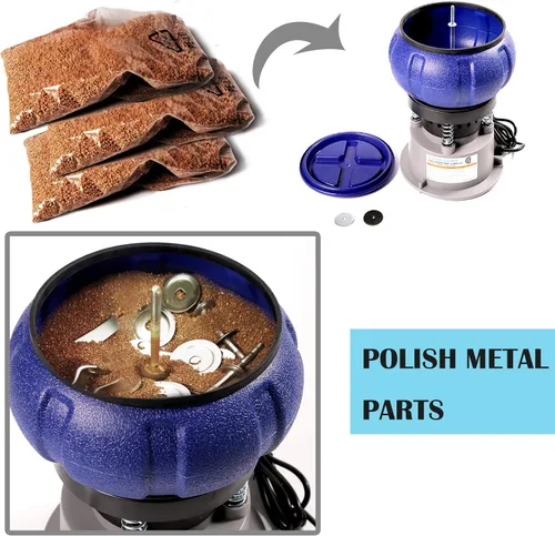 Miniatura 4 de Leegol Electric Vaso vibratorio de 5LB Pulido pequeñas piezas de metal