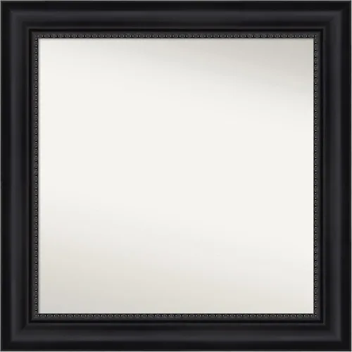 Amanti Art Espejo personalizado, espejo de baño negro Astor, espejo de pared o espejo de tocador de baño sobre el fregadero (25 x 25 pulgadas),