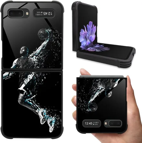 Funda compatible con Samsung Galaxy Z Flip 5G, diseño de jugador de baloncesto 10 Galaxy Z Flip 5G para niños y hombres, TPU suave, antiarañazos, a
