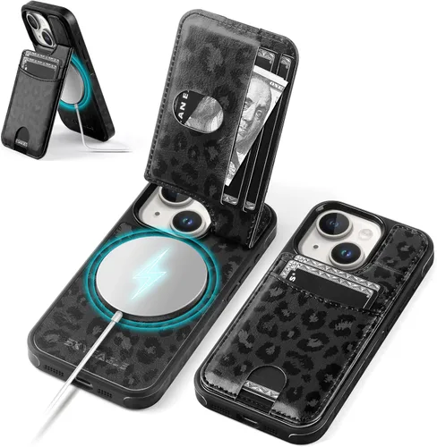 Miniatura 26 de SkyEagle Funda compatible con Magsafe para iPhone 13 Pro Max con soporte para tarjetas, función atril, bloqueo RFID, ranuras para tarjetas
