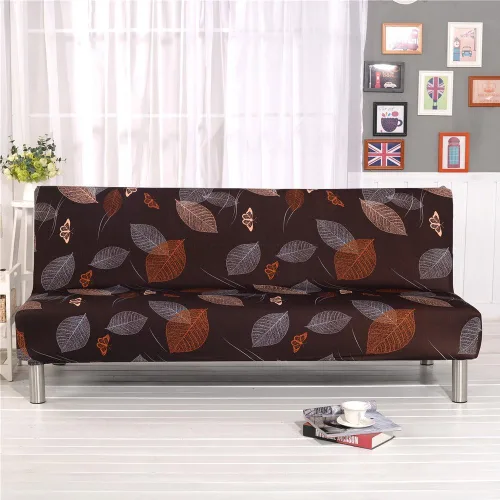 Miniatura 2 de Cornasee Funda Elástica a Rayas para Sofá Cama Funda de Futón, Fundas Completas para Sofá Plegable sin Brazos Protector de Muebles, Lavable a