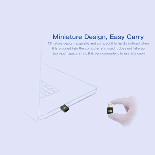 Miniatura 4 de Adaptador WiFi USB para PC, AC600M USB WiFi Dongle 802.11ac Adaptador de red inalámbrica con doble banda 2.4GHz/5Ghz para computadora portátil