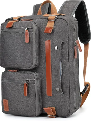 Miniatura 10 de MOLNIA Mochila para laptop de 15.6 pulgadas para hombres y mujeres, maletines 3 en 1 para hombres, bolsa de mensajero, bolsa para computadora