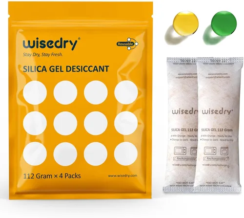 Miniatura 8 de wisedry Paquetes de gel de sílice recargables de 0.71 oz [12 paquetes] para microondas que se reactivan rápidamente en paquetes desecantes