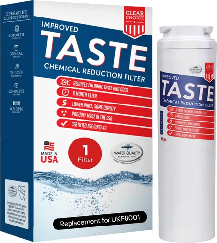 Clear Choice CLCH101 Filtro de agua para nevera, reemplazo compatible con filtro Maytag, alternativa rentable al original de fábrica