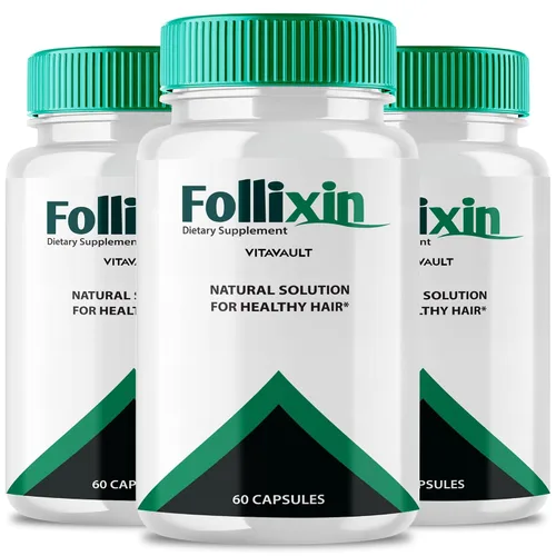 Follixin Cápsulas de crecimiento del cabello, píldoras de suplemento de salud capilar Follixin, máxima fuerza, nutre el cabello Follixin, fortalece