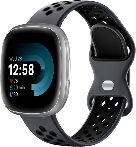 Miniatura 8 de Maledan Correas deportivas transpirables para Fitbit Versa 3/4, Sense/Sense 2, correas de repuesto para hombres y mujeres, accesorios para relojes