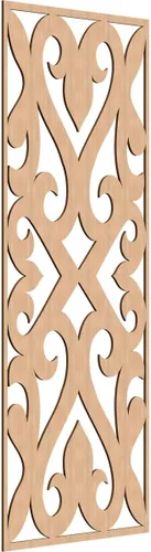 Miniatura 171 de Keene Paneles de pared decorativos de madera con calado, 9 3/8 pulgadas de ancho x 24 3/8 pulgadas de alto x 1/4 de alto, roble rojo rojo (Red Oak)