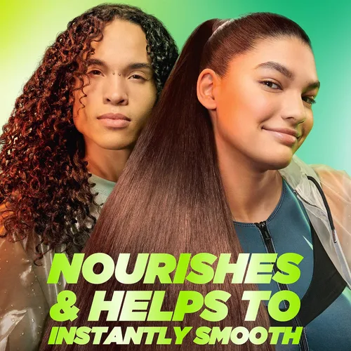 Miniatura 4 de Garnier Hair Care Fructis Sleek & Shine Champú, acondicionador y tratamiento de aceite de argán marroquí, para cabello encrespado y seco. Elegante