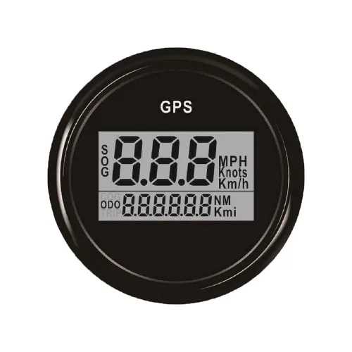 Kit de velocímetro GPS digital garantizado ELING para coche, barco, motocicleta con retroiluminación roja de 2" (52mm) 12V 24V