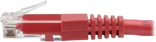 Miniatura 5 de Tripp Lite Cable de conexión moldeado Gigabit Cat6 Cat5e RJ45 M/M 550MHz Rojo