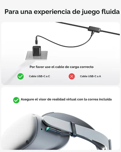 Miniatura 5 de INIU Link Cable, [16FT 5m] VR Cable USB 3.0 High Speed Type C Charger Cable Fast Charging While Playing,USB to USB C Cable for Meta Oculus Quest 3S