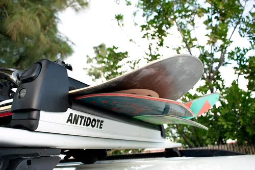 Miniatura 6 de Bastidores de nieve para esquí y tablas de snowboard, estante de esquí y snowboard