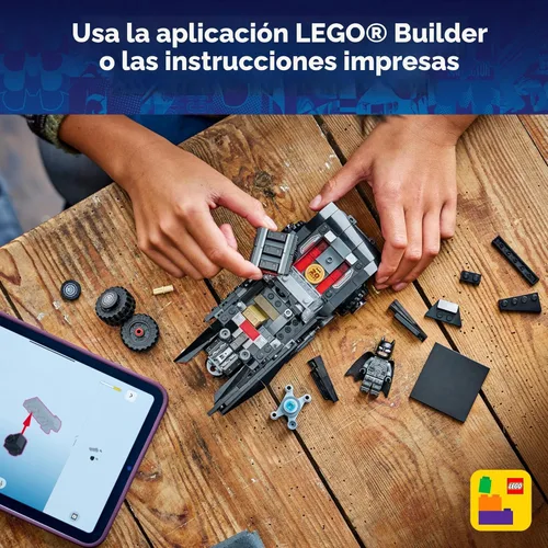 Miniatura 7 de LEGO DC Batman: The Batman Batmobile - Juguete de construcción para niños, bloques de construcción con minifigura de Batman y moneda dorada