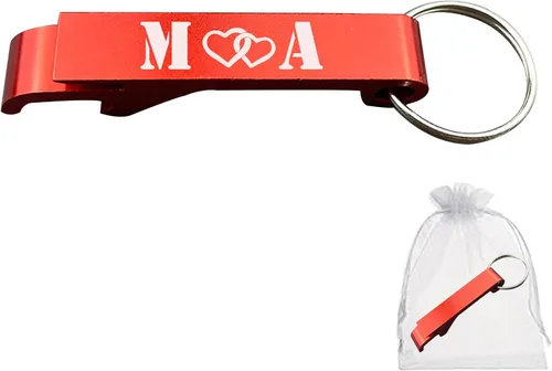 Miniatura 8 de El llavero personalizado para abrebotellas viene con bolsas, recuerdos de boda personalizados para invitados, abrebotellas grabados personalizados