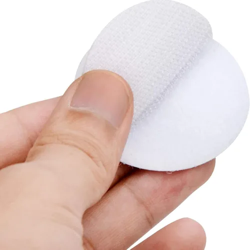 Miniatura 7 de BRAVESHINE Cintas redondas con adhesivo – 36 piezas de cierres de gancho y bucle de resistencia industrial – Cintas entrelazadas extraíbles de doble