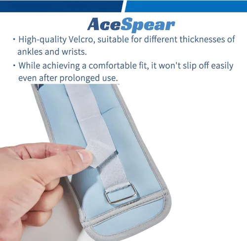 Miniatura 5 de AceSpear Pesas de tobillo para hombres y mujeres, pesas de muñeca de 2 x 1 libra, 2 libras, 3 libras, 4 libras, 5 libras, 6 libras, pesos para Azul