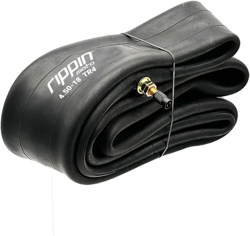 Miniatura 4 de Rippin Moto Tubo interior de motocicleta resistente 110/100-18 (4.50 x 18) de 0.118 in de grosor, 100% caucho natural, válvula TR4, se adapta a