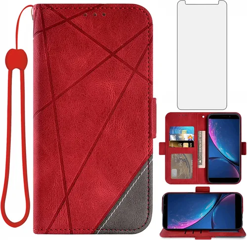 Miniatura 8 de Asuwish Funda compatible con Hot Pepper Serrano 3 y protector de pantalla de vidrio templado, correa de muñeca de cuero, soporte para tarjetas