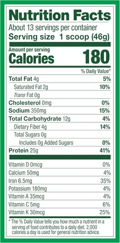 Miniatura 4 de Vega Protein and Greens Proteína en polvo, chocolate, 0.71 oz de proteína a base de plantas más verduras, vegano, sin OMG, proteína de guisante