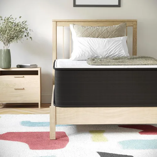 Miniatura 4 de Flash Furniture Dream - Colchón híbrido de 12 pulgadas, espuma de alta densidad de tamaño individual y colchón de resortes interiores en una caja