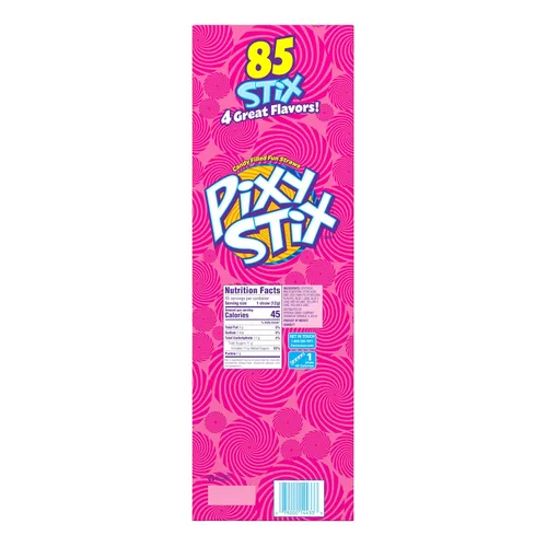 Miniatura 3 de Wonka Pixy Stix - Pajitas rellenas de caramelo en polvo, dulce y ácido, caramelo para primavera y Pascua, 0.42 oz (85 unidades) (Paquete de 2)