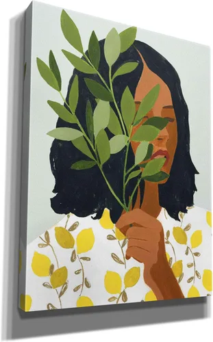 Miniatura 2 de Epic Graffiti 'Botany Portrait I' de Victoria Barnes, arte de pared en lienzo Giclée, 12 x 16 pulgadas