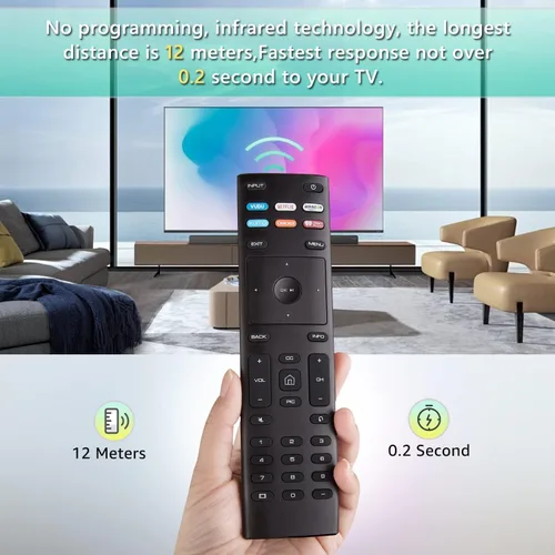 Miniatura 3 de XRT-136 XRT136A Control remoto universal apto para todos los televisores Vizio LED LCD HD 4K UHD HDR (Serie D E-Series M Serie P Serie V) 24 32 40