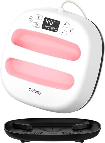 Miniatura 9 de Máquina de Prensa de Calor Calogy para Camisetas 10"X10", Prensa de Calor Portátil Rápida hasta 410℉ (210 ºC), Control Preciso de Temperatura