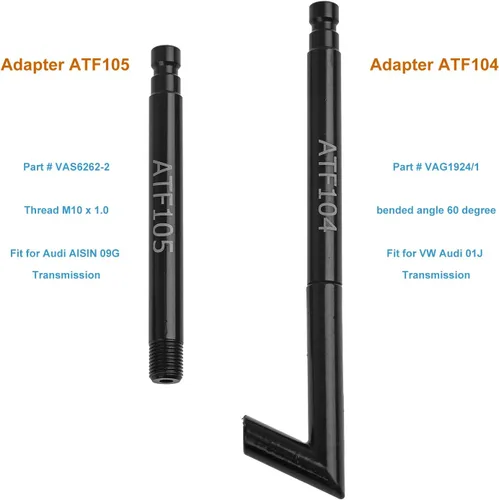 Miniatura 2 de 5 piezas de adaptadores de llenado ATF, adaptador de llenado de aceite de transmisión automática compatible con VW Audi 09G 01J CVT DSG