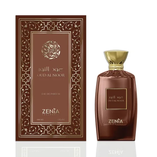 Zenia Oud Al Noor Eau de Parfum EDP Spray Unisex – 3.4 oz / 3.4 fl oz | Fragancia fresca picante Woody Oud de larga duración con bergamota, cedro,