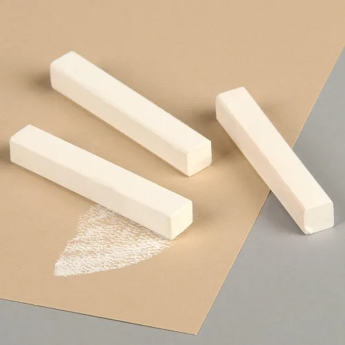 Miniatura 2 de Derwent Alphacolor 105204 - Pasteles cuadrados suaves, color blanco, 12 por juego