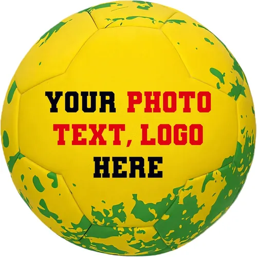 Miniatura 9 de Balón de fútbol personalizado – Nombre, foto, número o logotipo – Pelota de partido y entrenamiento de tamaño oficial 5 – Pelota de regalo de cuero