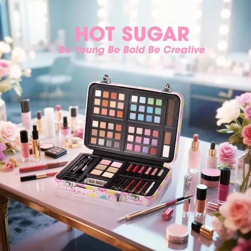 Miniatura 5 de Hot Sugar Kit de maquillaje para adolescentes de 13 a 15 años, kit de maquillaje todo en uno para principiantes para mujeres, kit completo, juego