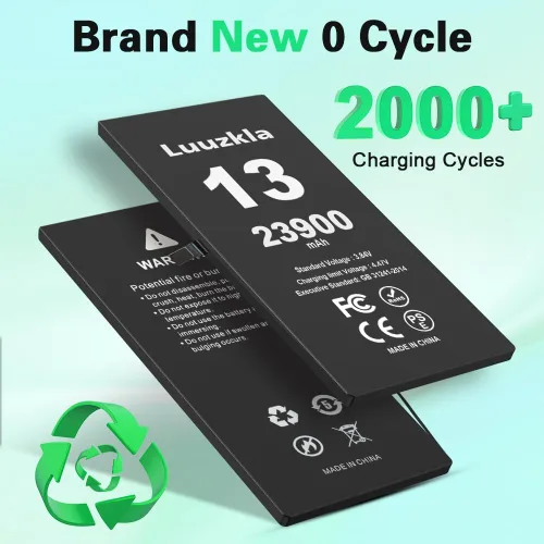 Miniatura 5 de Batería de 23900 mAh compatible con iPhone 13, batería de gran capacidad compatible con iPhone 13, con kits de herramientas completos, 0 ciclos