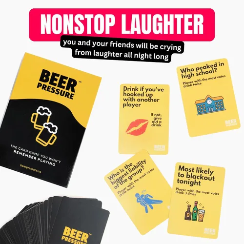 Miniatura 4 de Beer Pressure Juego de cartas para adultos para fiestas