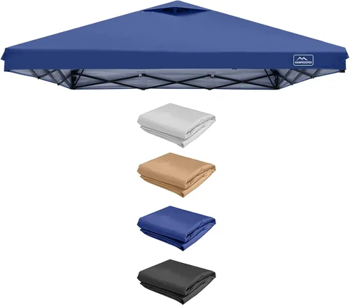 Miniatura 35 de KAMPKEEPER Cubierta de Repuesto Superior para Carpa Toldo Emergente con Ventilación de Aire y Correa Elástica Ajustable, Poliéster Resistente a Azul