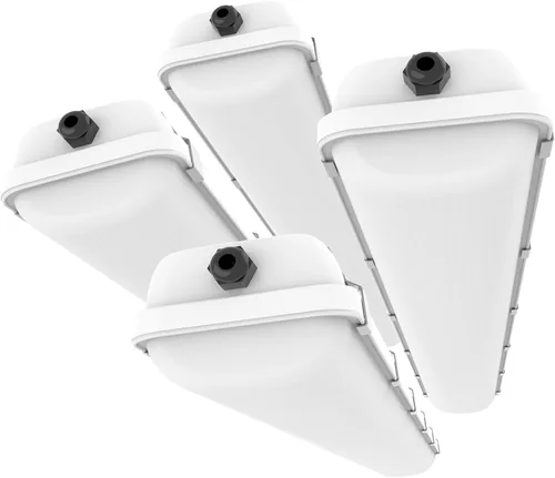 HYPERLITE Lámpara LED hermética al vapor de 60 W, 4 pies y 7800 lm, 5000 K, lámpara a prueba de vapor (equivalente a 150 W), 100-277 V, IP65
