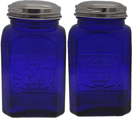 Kerixi Salero y pimentero vintage (azul, grande)