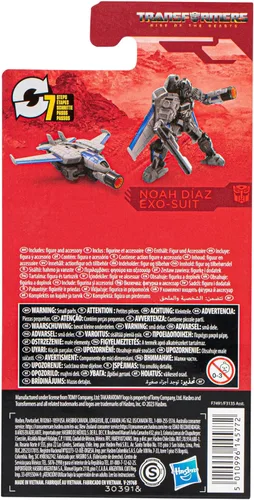 Miniatura 5 de Transformers Toys Studio Series Rise of The Beasts Core Noah Díaz Exo-Suit juguete, 3.5 pulgadas, figuras de acción para niños y niñas a partir de 8