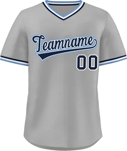 Miniatura 20 de KXK - Camiseta de béisbol personalizada con nombre y número cosidos, estilo Hip Hop, con cuello en V, atlética, para hombres, mujeres y jóvenes