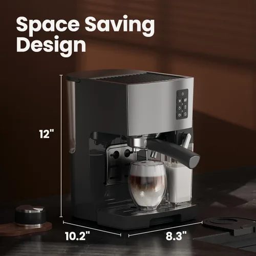 Miniatura 6 de Cafetera Espresso 20 Bares - Cafetera de Espresso y Café con Espumador Automático de Leche, Máquina de Cappuccino, Cafetera de Latte para Hogar