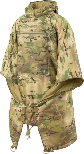 Miniatura 11 de Helikon-Tex Swagman Roll - Poncho militar multiusos - Poncho de emergencia, manta y chaqueta Woobie Camuflaje de noche del desierto