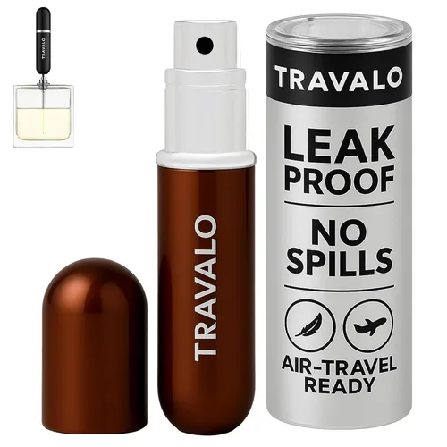 Miniatura 10 de Travalo Atomizador de perfume clásico HD, a prueba de fugas y aprobado por la TSA para viajes en avión, reutilizable, hermético, fácil de llenar